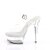 Pleaser EXCITE-608 Sandali con Plateau Trasparente EU-37 / US-7