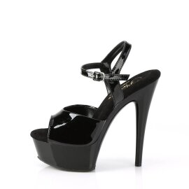 Pleaser EXCITE-609 Sandali con Plateau Vernice Nero EU-35 / US-5