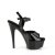 Pleaser EXCITE-609 Sandali con Plateau Vernice Nero EU-35 / US-5