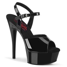 Pleaser EXCITE-609 Sandali con Plateau Vernice Nero EU-36...