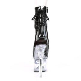 Pleaser FLASHDANCE-1018-7 Stivaletti con Plateau Vernice Nero Multicolore EU-35 / US-5