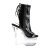 Pleaser FLASHDANCE-1018-7 Stivaletti con Plateau Vernice Nero Multicolore EU-35 / US-5