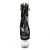 Pleaser FLASHDANCE-1018-7 Stivaletti con Plateau Vernice Nero Multicolore EU-37 / US-7