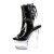Pleaser FLASHDANCE-1018-7 Stivaletti con Plateau Vernice Nero Multicolore EU-38 / US-8