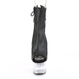 Pleaser FLASHDANCE-1018-7 Stivaletti con Plateau Similpelle Nero EU-35 / US-5