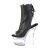 Pleaser FLASHDANCE-1018-7 Stivaletti con Plateau Similpelle Nero EU-35 / US-5