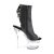Pleaser FLASHDANCE-1018-7 Stivaletti con Plateau Similpelle Nero EU-35 / US-5