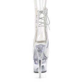 Pleaser FLASHDANCE-1018C-7 Stivaletti con Plateau Trasparente EU-35 / US-5