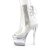 Pleaser FLASHDANCE-1018C-7 Stivaletti con Plateau Trasparente EU-35 / US-5
