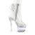 Pleaser FLASHDANCE-1018C-7 Stivaletti con Plateau Trasparente EU-35 / US-5