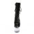 Pleaser FLASHDANCE-1020-7 Stivaletti con Plateau Vernice Nero Multicolore EU-35 / US-5