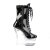 Pleaser FLASHDANCE-1020-7 Stivaletti con Plateau Vernice Nero Multicolore EU-35 / US-5