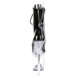 Pleaser FLASHDANCE-1020-8 Stivaletti con Plateau Vernice Nero Multicolore EU-35 / US-5