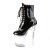 Pleaser FLASHDANCE-1020-8 Stivaletti con Plateau Vernice Nero Multicolore EU-35 / US-5