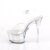 Pleaser FLASHDANCE-608CH Sandali con Plateau Trasparente Multicolore EU-39 / US-9