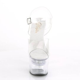 Pleaser FLASHDANCE-708 Sandali con Plateau Trasparente...