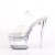 Pleaser FLASHDANCE-708 Sandali con Plateau Trasparente Multicolore EU-37 / US-7