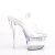 Pleaser FLASHDANCE-708 Sandali con Plateau Trasparente Multicolore EU-37 / US-7