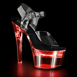 Pleaser FLASHDANCE-708 Sandali con Plateau Trasparente...