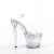 Pleaser FLASHDANCE-708SPEC Sandali con Plateau Trasparente Multicolore EU-38 / US-8