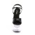 Pleaser FLASHDANCE-709 Sandali con Plateau Trasparente Multicolore EU-35 / US-5