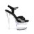 Pleaser FLASHDANCE-709 Sandali con Plateau Trasparente Multicolore EU-35 / US-5