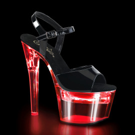 Pleaser FLASHDANCE-709 Sandali con Plateau Trasparente...