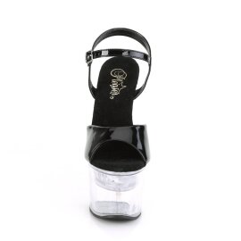 Pleaser FLASHDANCE-709 Sandali con Plateau Trasparente...