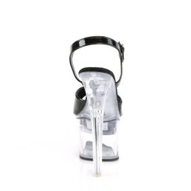 Pleaser FLASHDANCE-709 Sandali con Plateau Trasparente Multicolore EU-37 / US-7