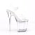 Pleaser FLASHDANCE-808 Sandali con Plateau Trasparente Multicolore EU-37 / US-7