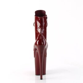 Pleaser FLAMINGO-1020 Stivaletti con Plateau Vernice Borgogna EU-35 / US-5