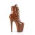 Pleaser FLAMINGO-1020 Stivaletti con Plateau Vernice Caramello EU-42 / US-12