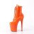 Pleaser FLAMINGO-1020 Stivaletti con Plateau Vernice Arancione EU-42 / US-12