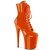 Pleaser FLAMINGO-1020 Stivaletti con Plateau Vernice Arancione EU-36 / US-6