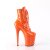 Pleaser FLAMINGO-1020 Stivaletti con Plateau Vernice Arancione EU-37 / US-7