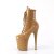 Pleaser FLAMINGO-1020 Stivaletti con Plateau Vernice Beige EU-43 / US-13