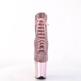 Pleaser FLAMINGO-1020CHRS Stivaletti con Plateau Strass...