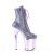 Pleaser FLAMINGO-1020CHRS Stivaletti con Plateau Strass Cromato Viola EU-43 / US-13