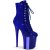Pleaser FLAMINGO-1020CHRS Stivaletti con Plateau Strass Cromato Blu EU-40 / US-10