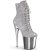Pleaser FLAMINGO-1020CHRS Stivaletti con Plateau Strass Cromato Argento EU-38 / US-8