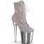 Pleaser FLAMINGO-1020CHRS Stivaletti con Plateau Multi Strass Cromato Argento EU-41 / US-11