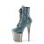 Pleaser FLAMINGO-1020CHRS Stivaletti con Plateau Strass Cromato Turchese EU-40 / US-10