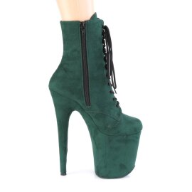 Pleaser FLAMINGO-1020FS Stivaletti con Plateau Scamosciato Verde EU-35 / US-5