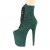 Pleaser FLAMINGO-1020FS Stivaletti con Plateau Scamosciato Verde EU-35 / US-5