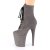 Pleaser FLAMINGO-1020FS Stivaletti con Plateau Camoscio Sintetico Grigio EU-35 / US-5