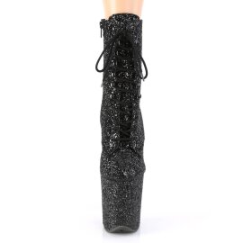 Pleaser FLAMINGO-1020GWR Stivaletti con Plateau Glitter Nero EU-42 / US-12