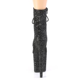 Pleaser FLAMINGO-1020GWR Stivaletti con Plateau Glitter Nero EU-35 / US-5