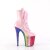 Pleaser FLAMINGO-1020HG Stivaletti con Plateau Vernice Glitter Rosa Multicolore EU-35 / US-5
