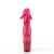 Pleaser FLAMINGO-1020HG Stivaletti con Plateau Vernice Glitter Rosa Multicolore EU-37 / US-7