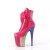 Pleaser FLAMINGO-1020HG Stivaletti con Plateau Vernice Glitter Rosa Multicolore EU-37 / US-7